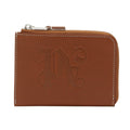 Palm Angels Pa Monogram Zip Card Holder Brown One Size