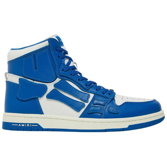 Amiri Skel Top Hi in Blue/White
