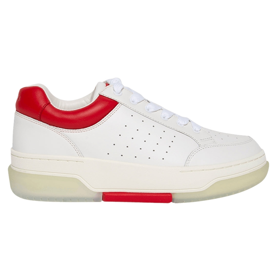 Amiri Stadium Low White Red
