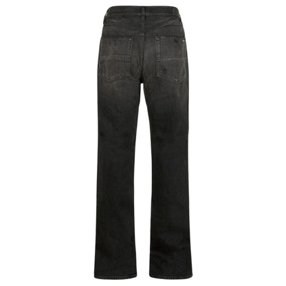 Amiri MA Bar Logo Straight Fit Aged Black Denim Jeans W31 L32 / 32L