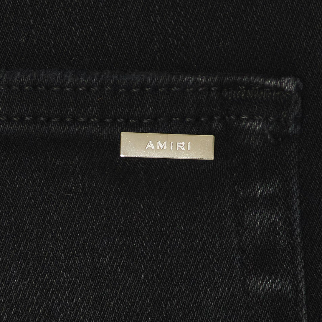 Amiri Boucle MX1 Ripped Jeans in Black