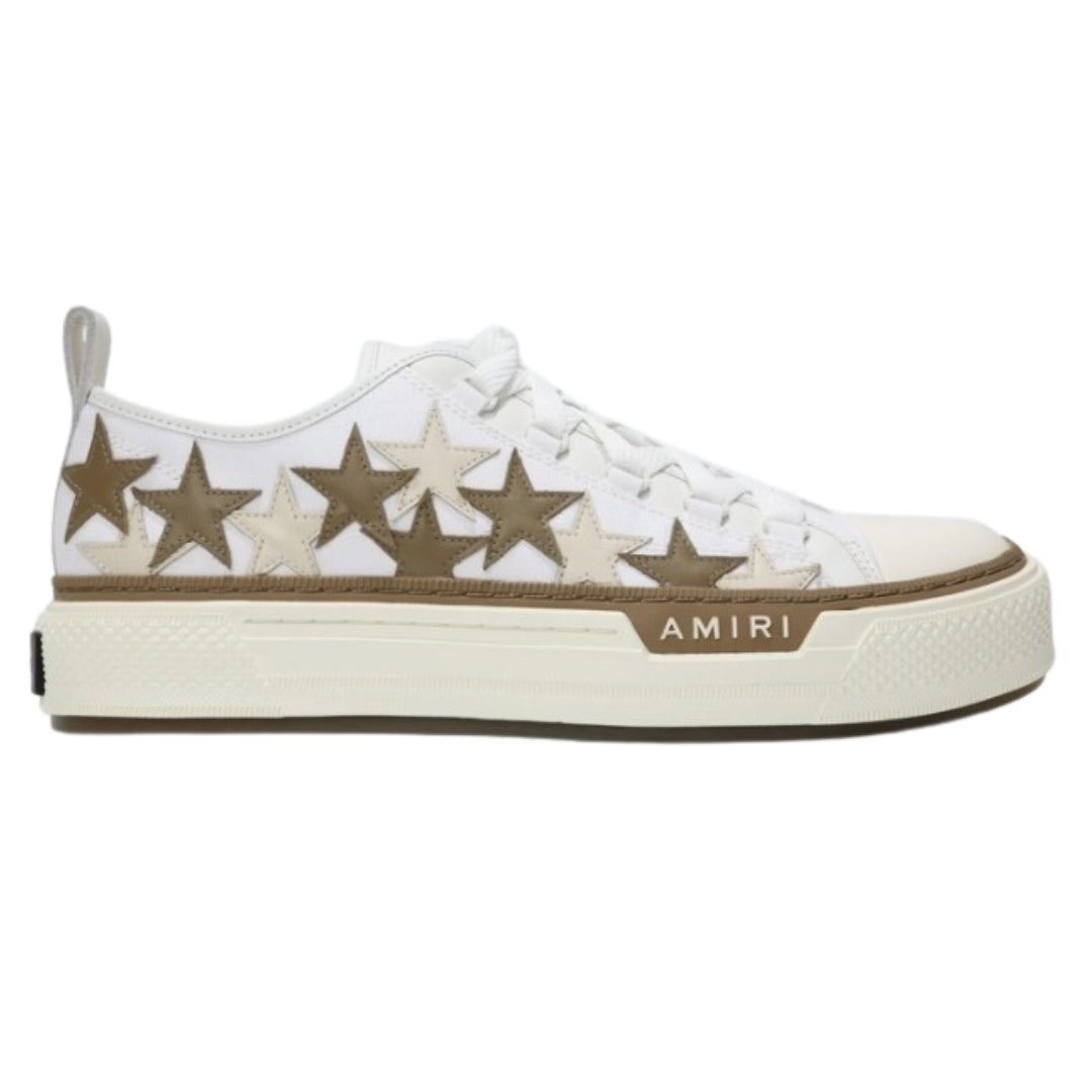 Amiri Stars Court Low White Sneakers