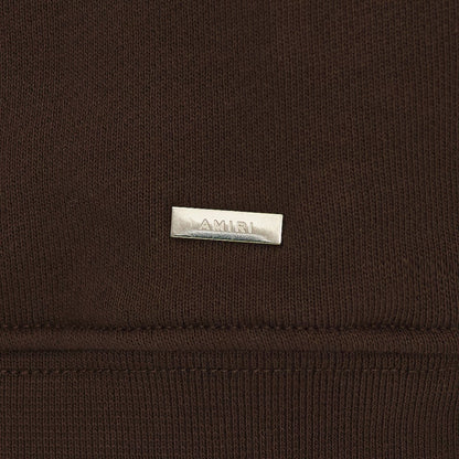 Amiri Ma Bar Logo Brown Hoodie XS