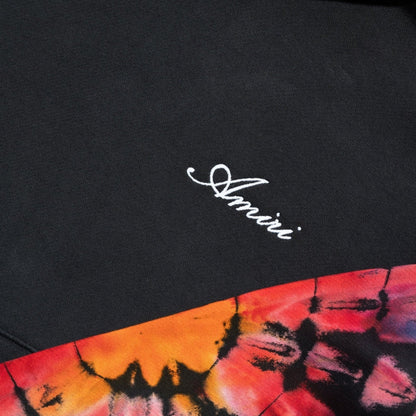 Amiri Spot Tie Dye Sleeves Black Hoodie S