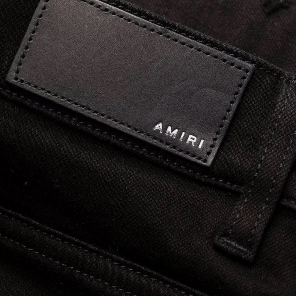 Amiri Slim Fit Thrasher Plus Black Denim Jeans - Style Centre Wholesale