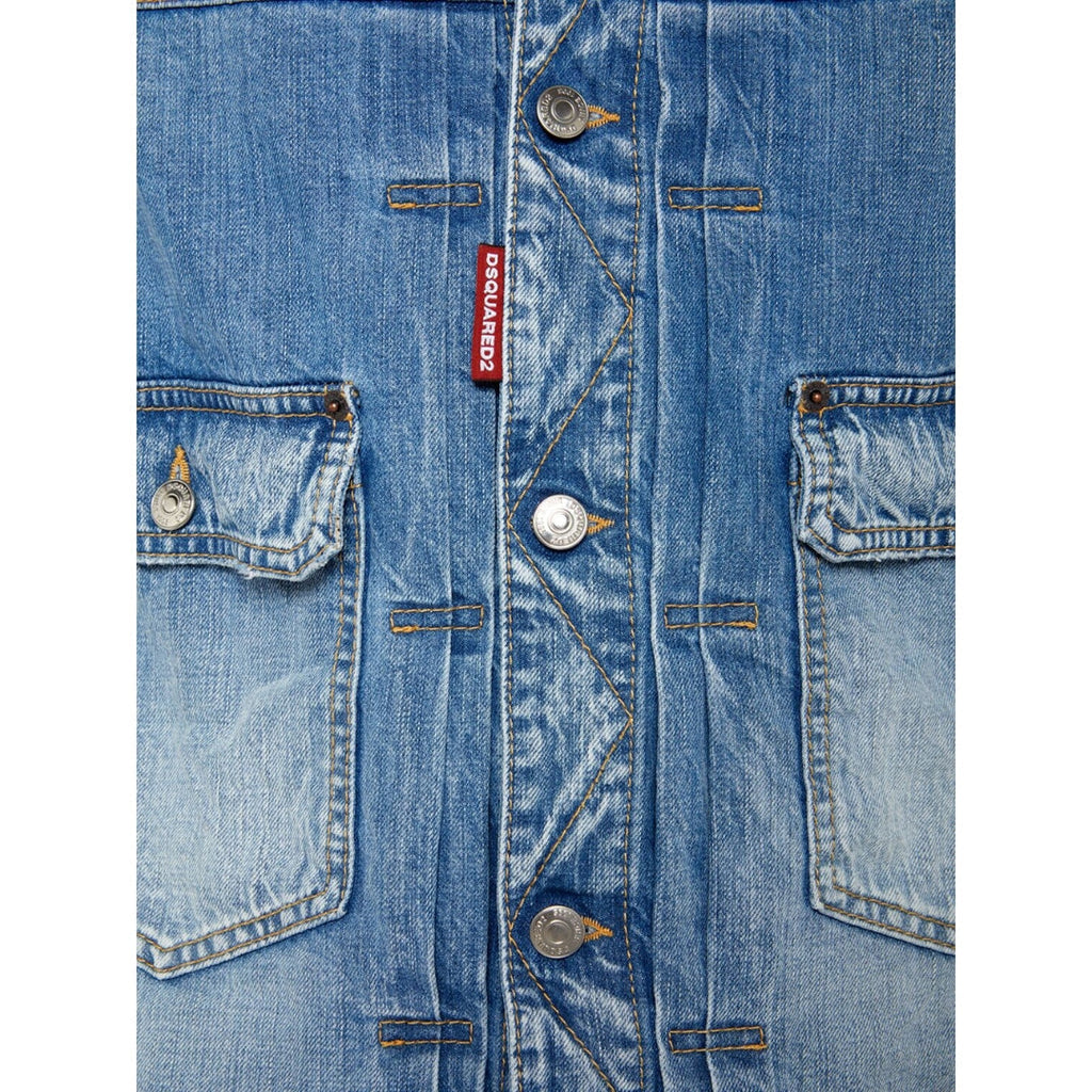 Dsquared2 Heritage Boxy Denim Jacket Navy Blue W32