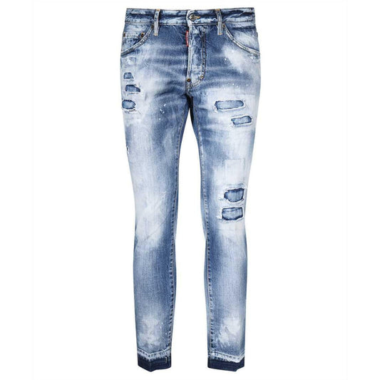 Dsquared2 Cool Guy Cropped Blue Denim Pants W30