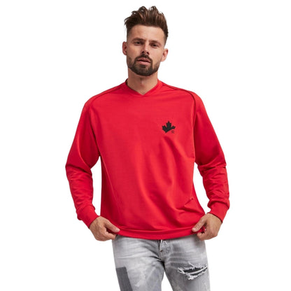 DSQUARED2 D2 Maple Logo Red Sweater S
