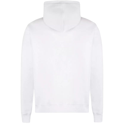 DSQUARED2 Monotone Maple Leaf Logo White Hoodie S