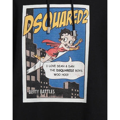 DSQUARED2 Betty Boop Black Hoodie M
