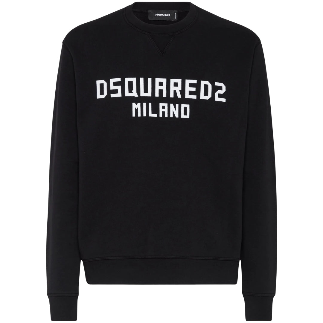 DSQUARED2 Cool Fit Milano Crew Neck Black Jumper M