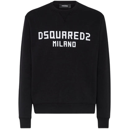 DSQUARED2 Cool Fit Milano Crew Neck Black Jumper M