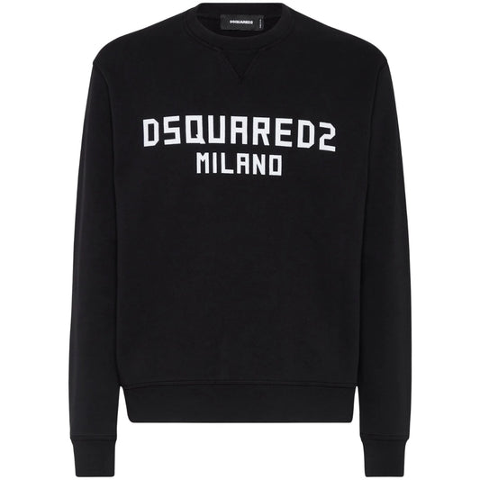 DSQUARED2 Cool Fit Milano Crew Neck Black Jumper M