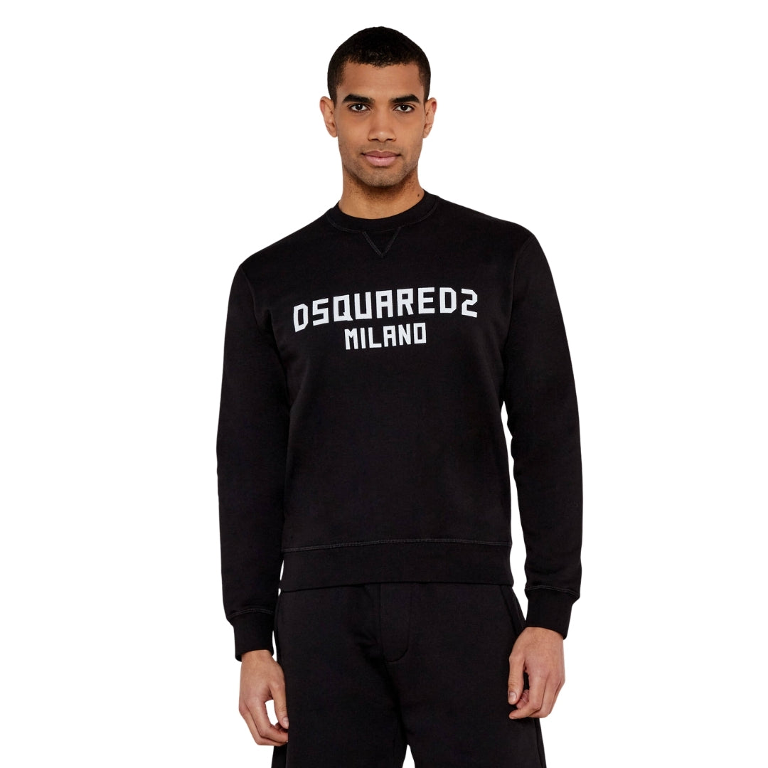 DSQUARED2 Cool Fit Milano Crew Neck Black Jumper M