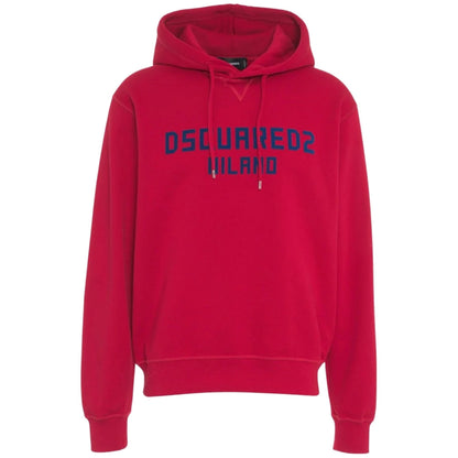 DSQUARED2 Milano Logo Cool Fit Red Hoodie M