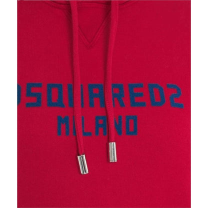 DSQUARED2 Milano Logo Cool Fit Red Hoodie M