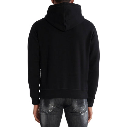 DSQUARED2 Icon Scribble Logo Cool Fit Black Hoodie M