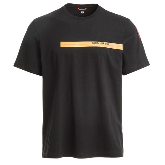 Parajumpers TAPE TEE -MAN PMTSIC03 541 BLACK T-Shirt Mens L