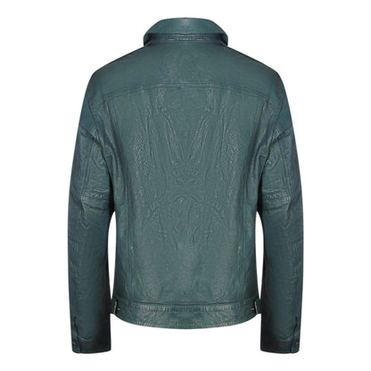 Parajumpers Todd Leather Jasper Green leather Jacket  L