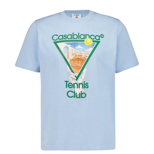 Casablanca Metaphysical Tennis Icon Blue T-Shirt