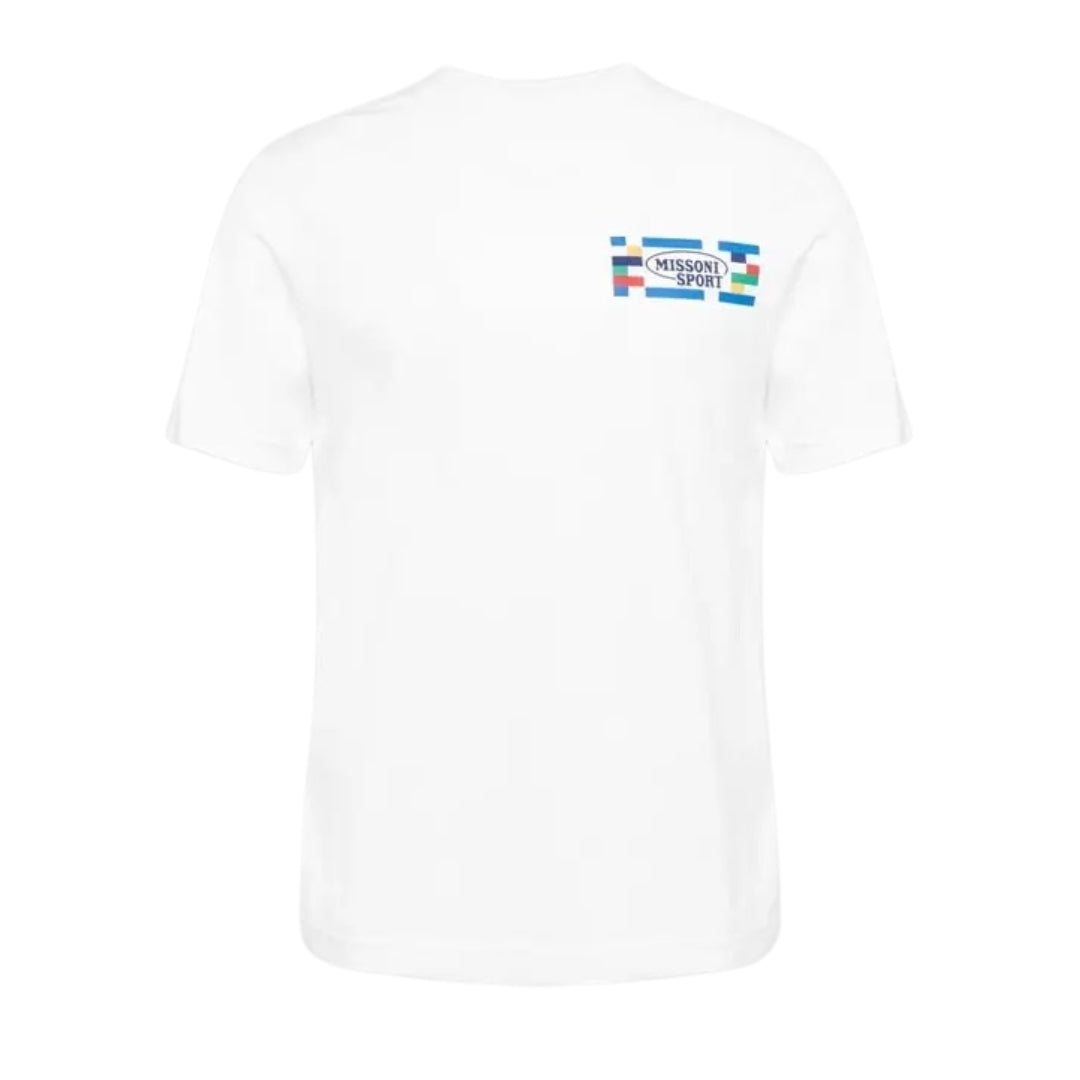 Missoni Short Sleeve T-Shirt White And Multicolor  Heritage S