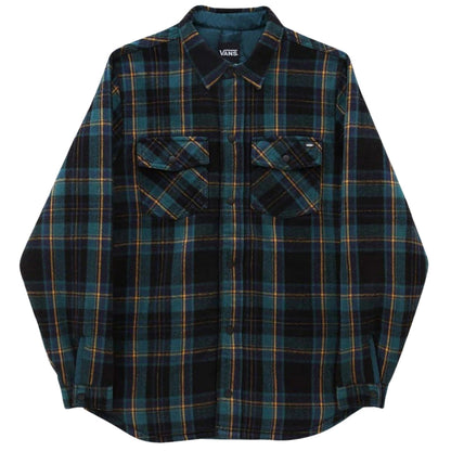 VANS VN0A7S8ZEHU1 EHU1 GREEN/YELLOW/BLACK BRICKELL SHIRT Mens M