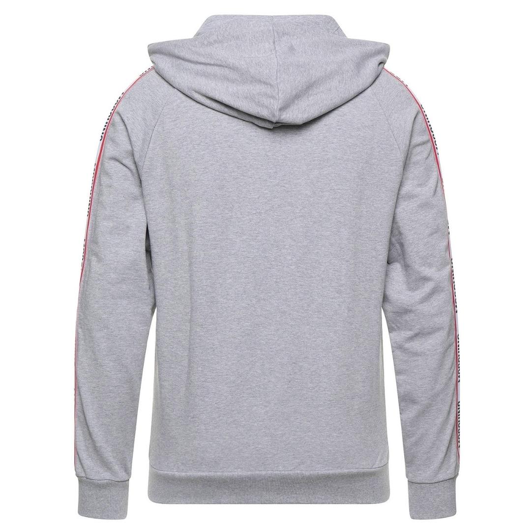 Moschino Tape Logo Grey Zip Hoodie