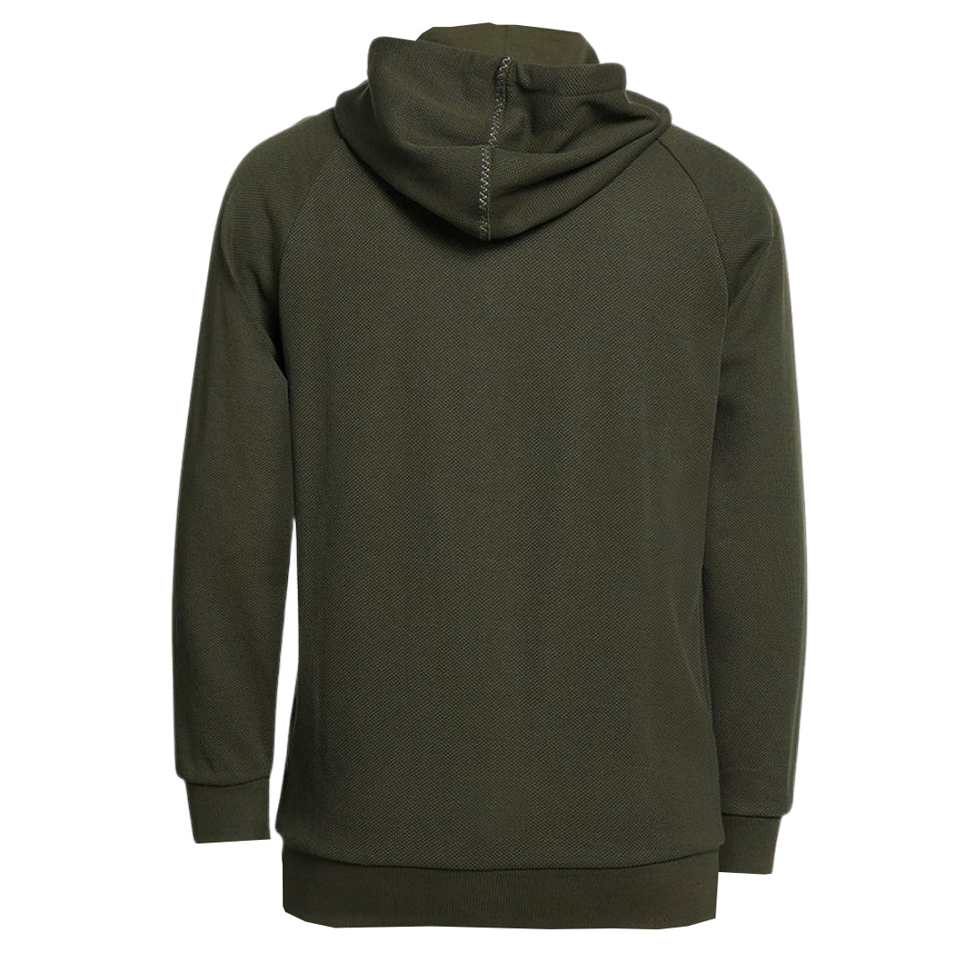 Moschino Sticthed Logo Green Zip Hoodie