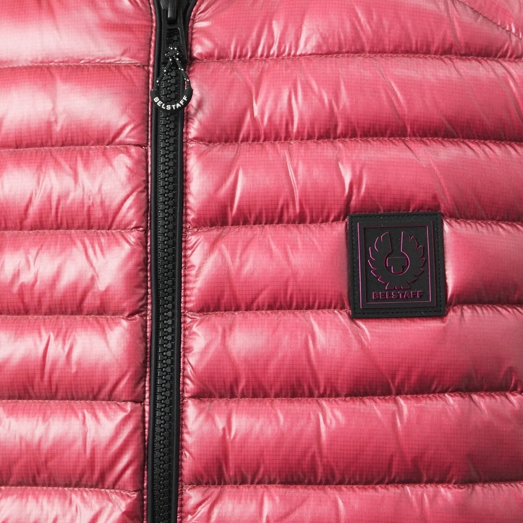 Belstaff Airframe Neon Shiny Pink Gilet Down Filled Jacket