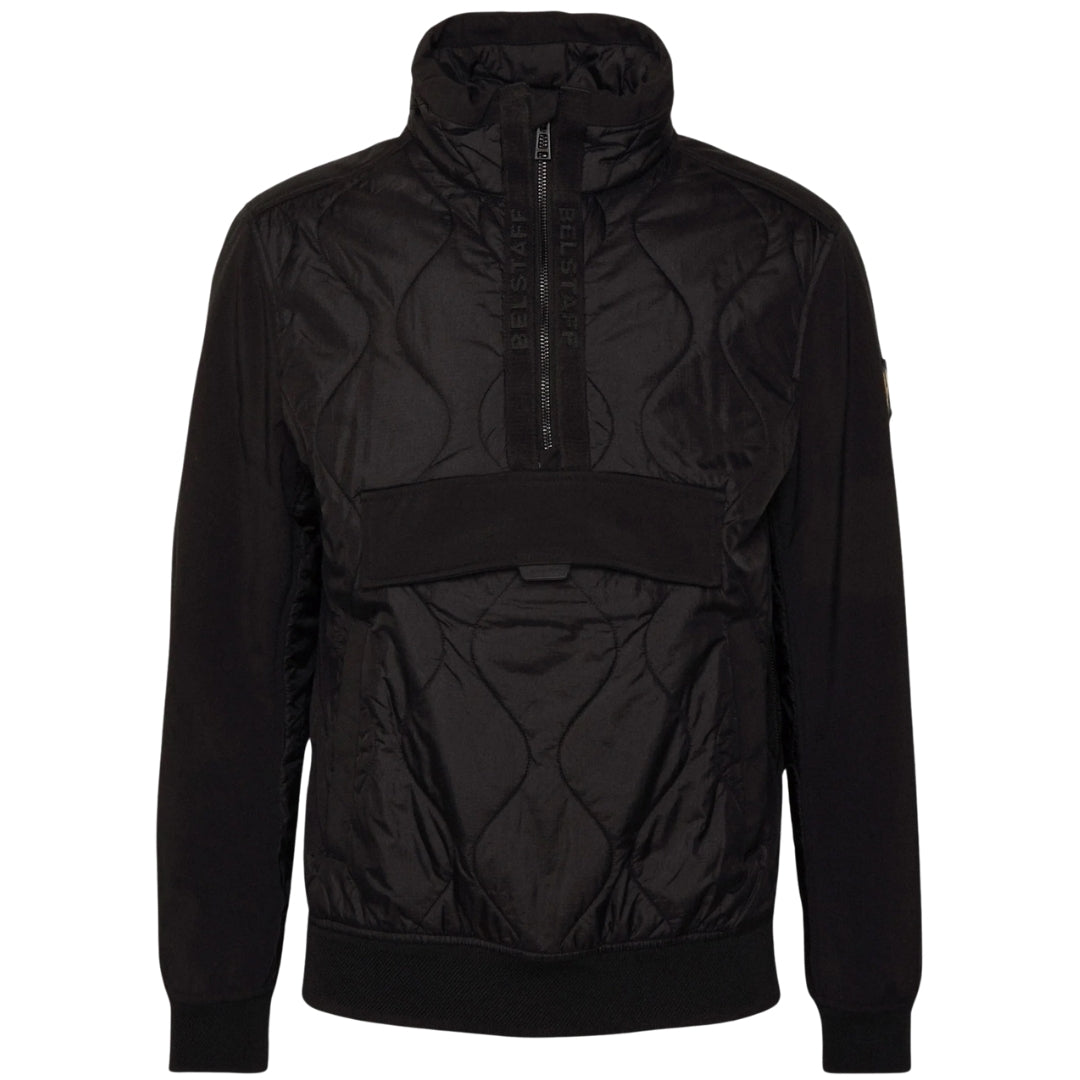 Belstaff Area Black Quarter Zip Pull-Over Jacket