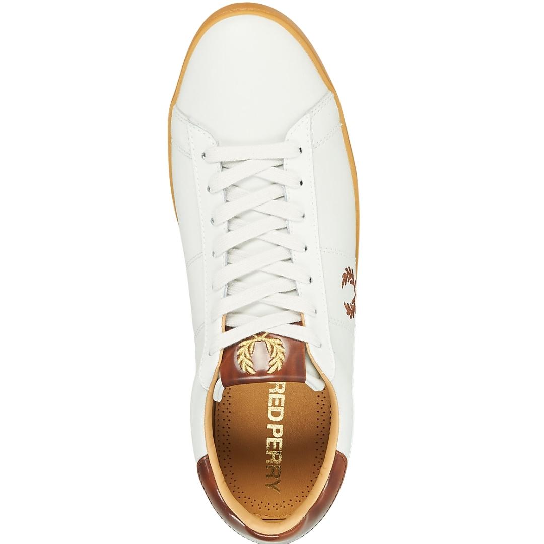 Fred Perry Spencer Leather White Trainers