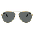 Burberry Dark Grey Lensed Gold Sunglasses
