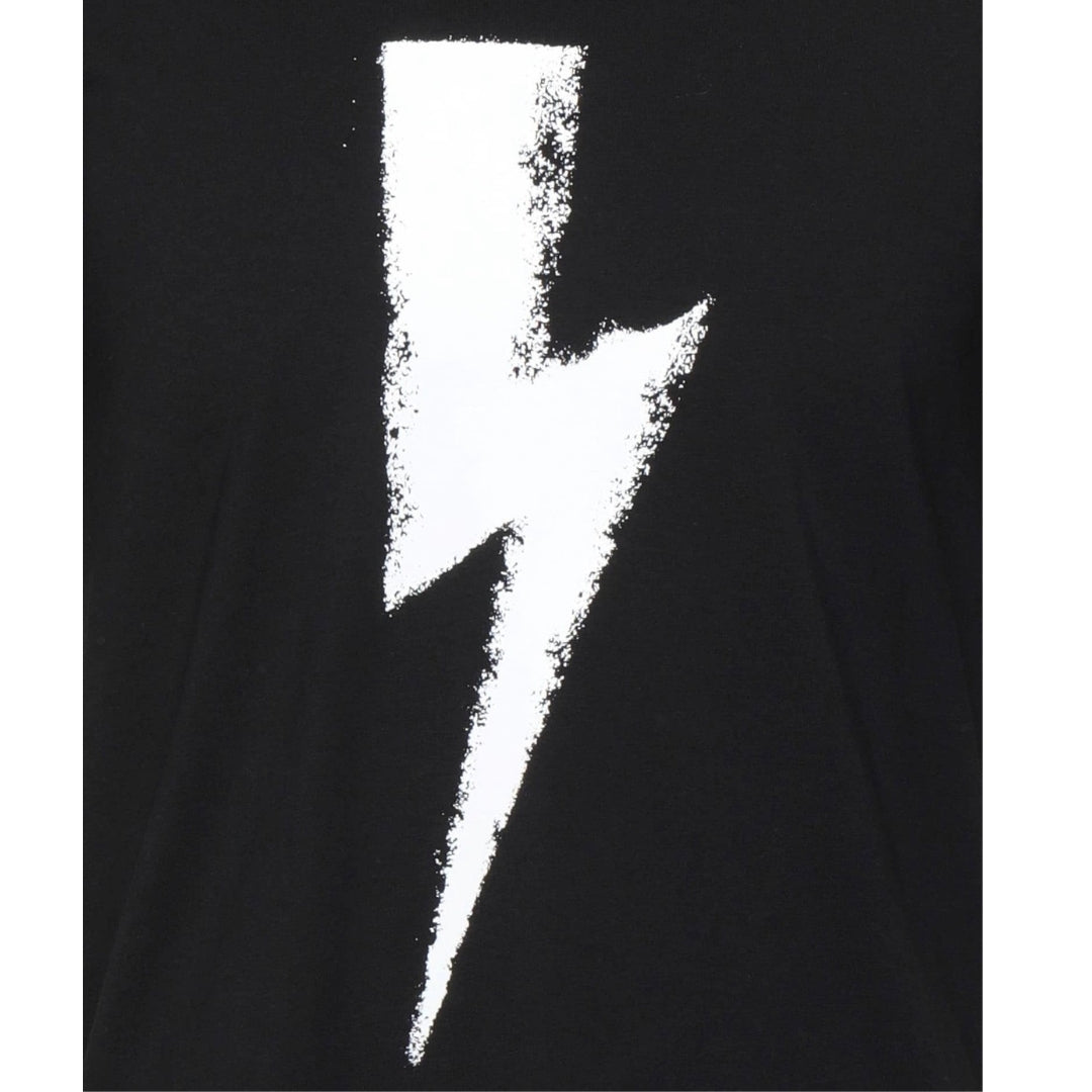 Neil Barrett Chalk Bolt Black T-Shirt