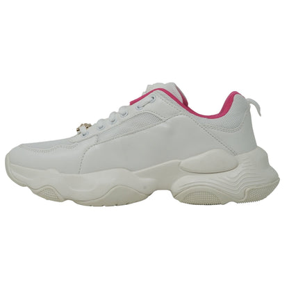 Plein Sport Gold Branded Logo White Sneakers DIPS1006 01