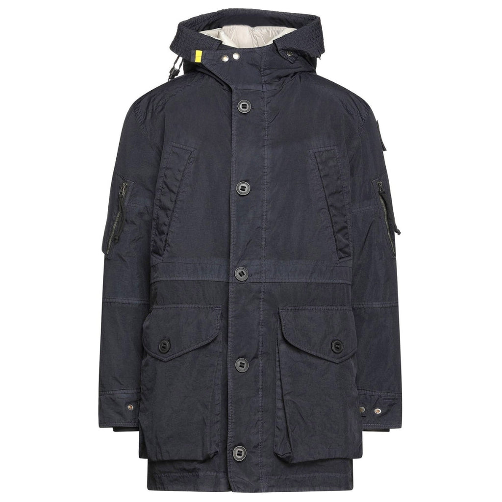 Parajumpers Felix Navy Blue Parka Down Jacket - Style Centre Wholesale