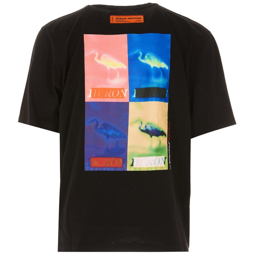 Heron Preston Multi Heron Censored Black T-Shirt