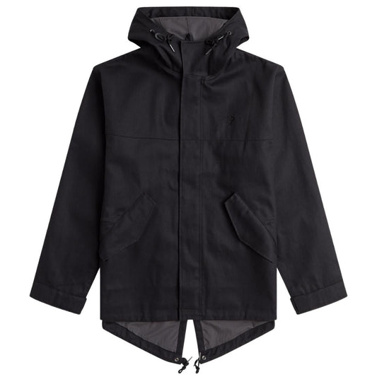 Fred Perry Twill Black Parka Jacket