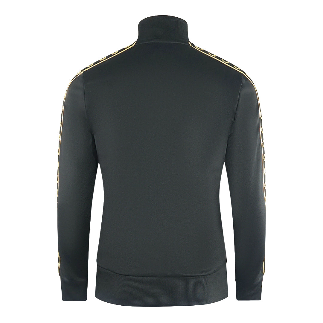 Fred Perry Taped Sleeved Half-Zip Black Gold Track Jacket