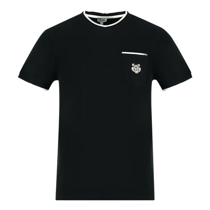 Kenzo Branded Pocket Logo Black T Shirt