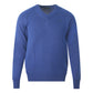 Fred Perry V-Neck Cable Blue Jumper