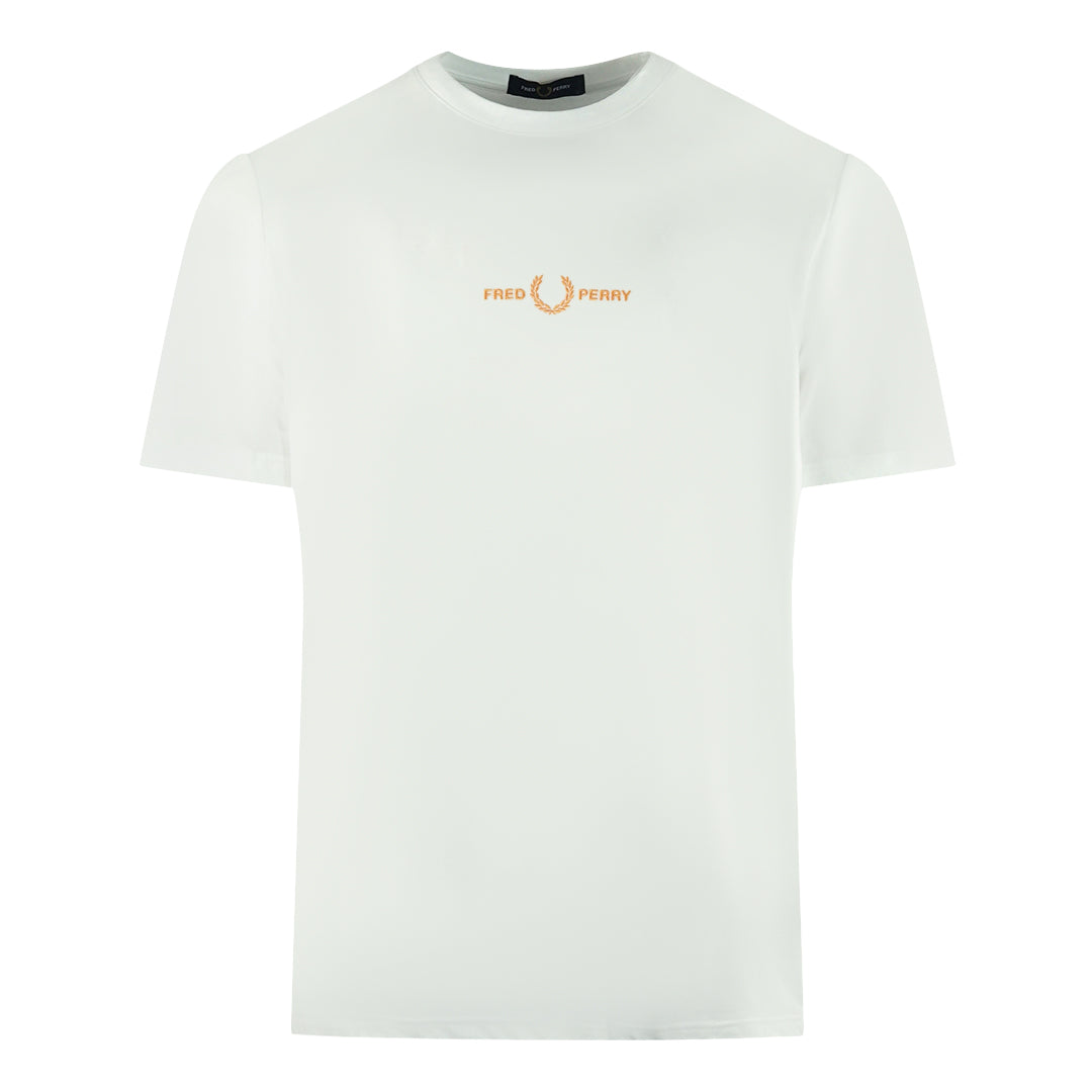 Fred Perry Brand Logo White T-Shirt