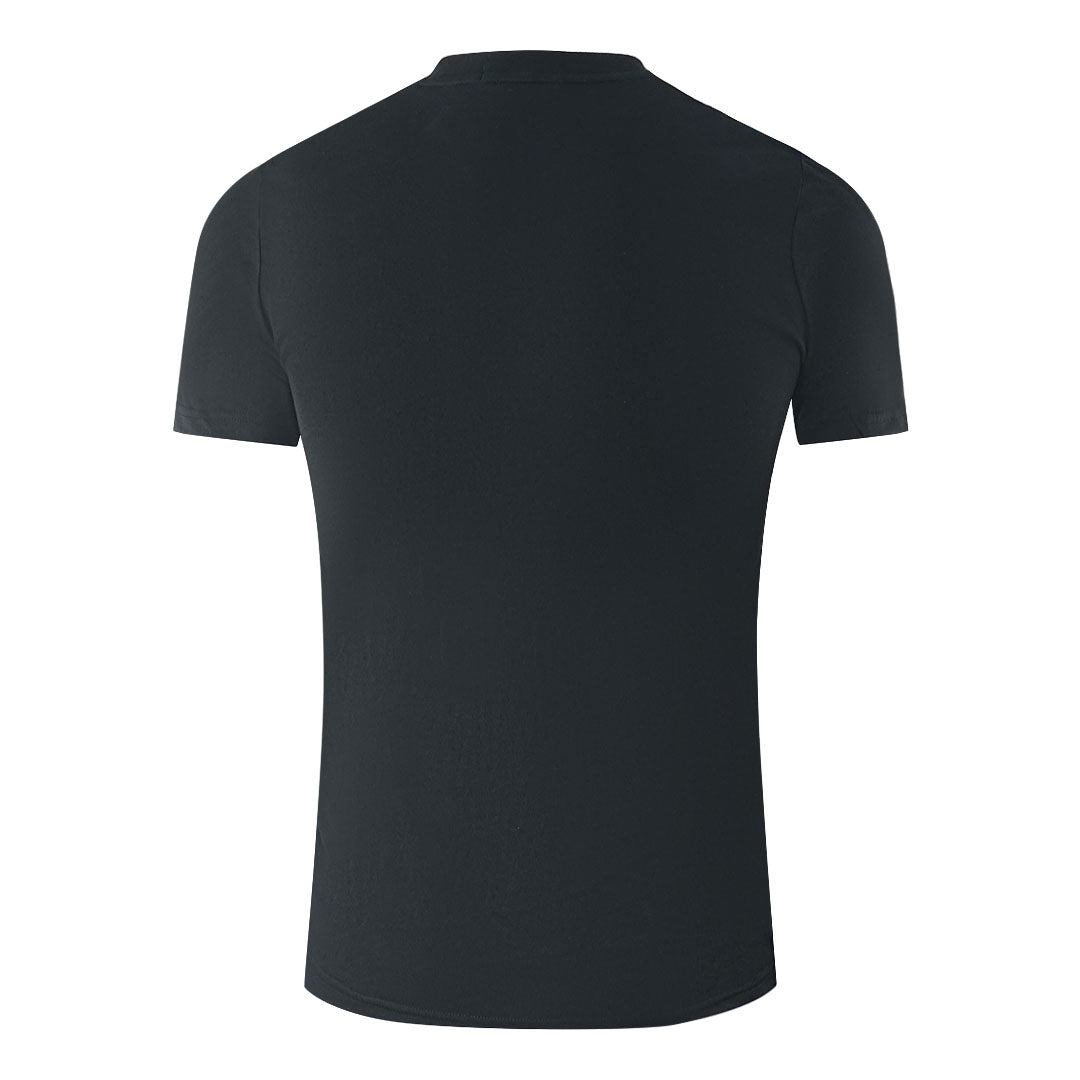 Fred Perry Embroidered Brand Logo Black T-Shirt