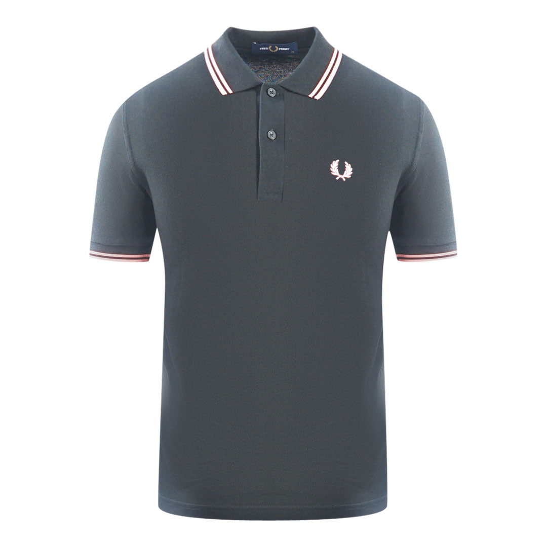 Fred Perry Twin Tipped Black Polo Shirt