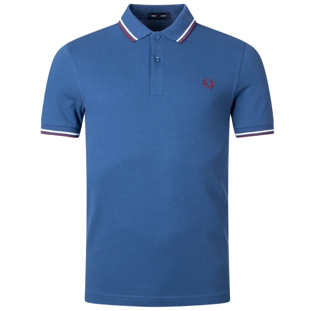 Fred Perry Twin Tipped  Blue Polo Shirt.