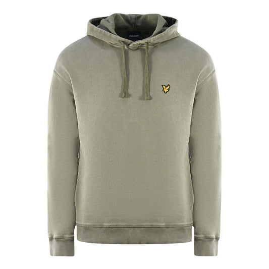 Lyle Scott Brand Logo Green Pull Over Hoodie - Style Centre Wholesale