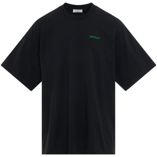 Off-White Moon Tab Oversized Fit Black T-Shirt