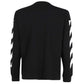 Off-White Diagonol Helvetica Black Long Sleeve T-Shirt