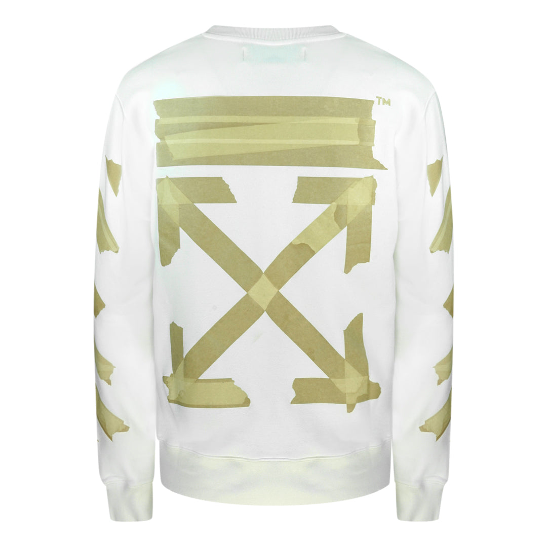 Off-White Tape Logo White Sweatshirt