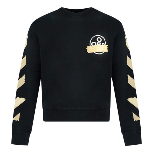 Off-White Tape Logo Black Sweatshirt