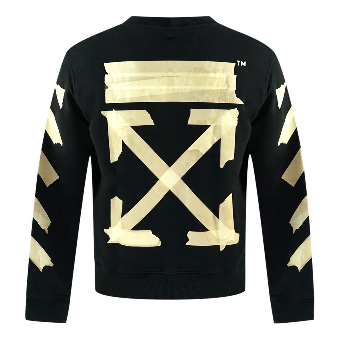 Off-White Tape Logo Black Sweatshirt